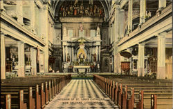 Interior Of St. Louis Cathedral Postcard