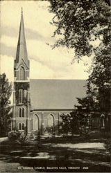 St. Charles Church Bellows Falls, VT Postcard Postcard