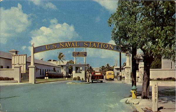 Entrance U.S. Naval Station Key West Florida