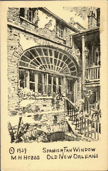 Spanish Fan Window New Orleans Louisiana