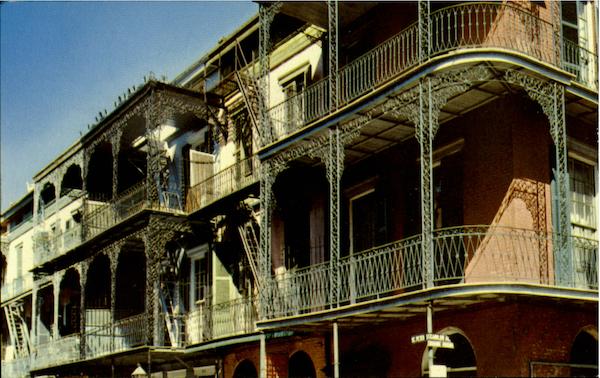 Lace Balconies, St. Petr Street New Orleans Louisiana
