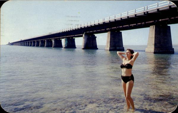 The Seven Mile Bridge Key West Florida