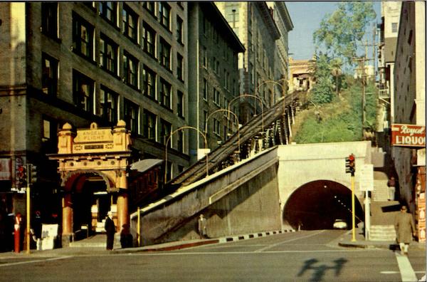 Angel's Flight, Third And Hill Streets Los Angeles California