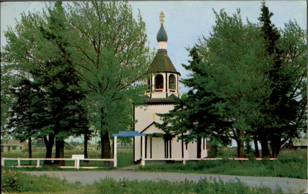 Early Russian Church Kenai Alaska