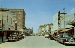 Elizabeth Street, Brownsville's downtown business area Texas Postcard Postcard