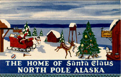 The Home Of Santa Claus, 511 Santa Claus Lane Postcard