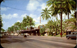 Kalakaua Avenue Waikiki, HI Postcard Postcard