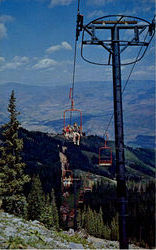 Ajax Mountain Chairlift Aspen, CO Postcard Postcard