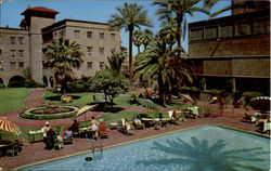 Patio Of Hotel Westward Ho Phoenix, AZ Postcard Postcard