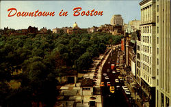 Downtown In Boston Postcard