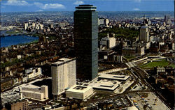 Air View Of New Boston Postcard