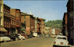 Main Street Looking North Postcard