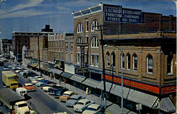 Broadway Looking West From The J. J. Newberry Corner Postcard