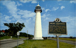 Historic Lighthouse Biloxi, MS Postcard Postcard