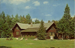 Adirondak Loj Lake Placid, NY Postcard Postcard
