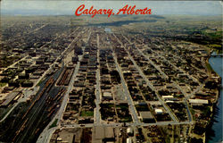 Calgary By Air Alberta Canada Postcard Postcard