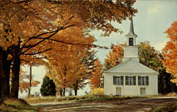 Brownington Congregational Church Vermont Postcard Postcard