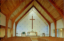 Sanctuary Of Gethsemane Lutheran Church, 2119 Catalpa Drive Berkley, MI Postcard Postcard