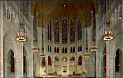The Nave Riverside Church, 122nd Street Postcard