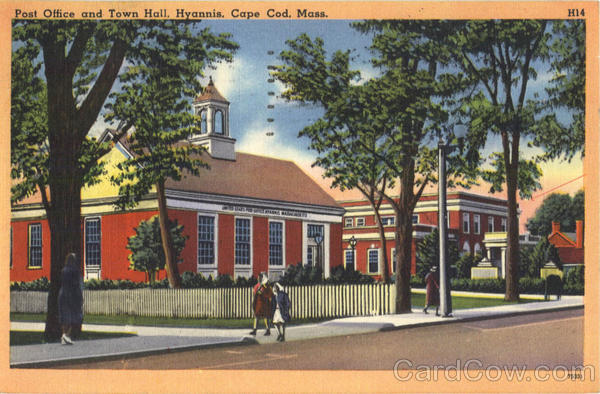 Post Office and Town Hall Hyannis Massachusetts
