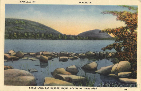 Cadillac Mt., Pemetic Mt., Eagle Lake, Bar Harbor Acadia National Park Maine