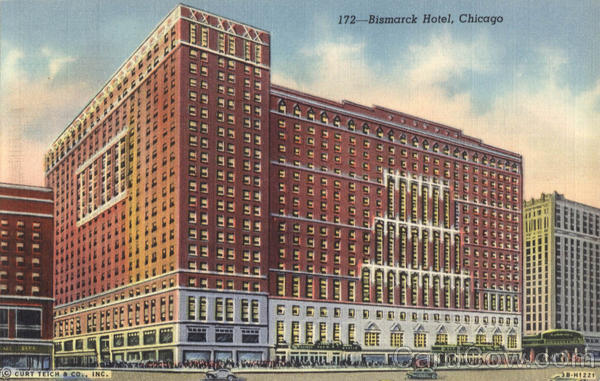Bismarck Hotel Chicago Illinois