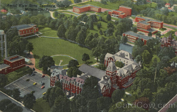 Aerial View State Teacher's College Millersville Pennsylvania