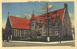 Albright Library Scranton, PA Postcard Postcard