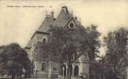 Town Hall Brookline, MA Postcard Postcard