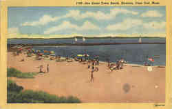 Sea Street Town Beach, Hyannis Cape Cod, MA Postcard Postcard