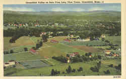 Greenfield Valley as Seen From Long View Tower Massachusetts Postcard Postcard