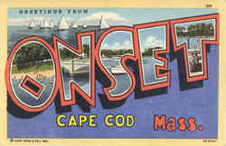 Greetings from Onset Massachusetts Postcard Postcard