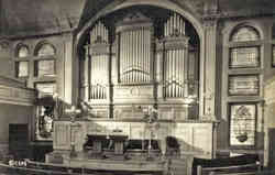 Interior of the original Mother Church Boston, MA Postcard Postcard