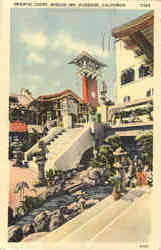 Oriental Court Mission Inn Riverside, CA Postcard Postcard