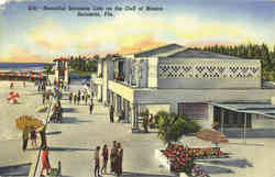 Beautiful Sarasota Lido on the Gulf of Mexico Postcard