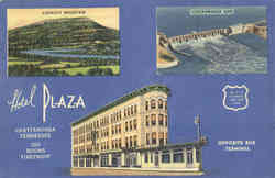 Hotel Plaza, Opposite Bus Terminal Chattanooga, TN Postcard Postcard