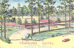 Travelers Motel, U.S.Highway #15 Postcard