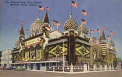 The World's Only Corn Palace Postcard