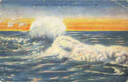 A Breaker on Atlantic Ocean Postcard