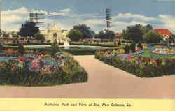 Audubon Park and View of Zoo Postcard