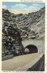 Tunnel in Clear Creek Canon, Highway No. 119 to Black Hawk Colorado Postcard Postcard