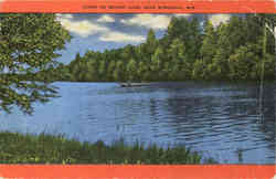 Scene on Branby Lake Minocqua, WI Postcard Postcard