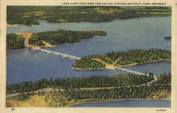 Lake Hamilton From The Air Hot Springs National Park, AR Postcard Postcard