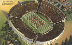 The Sugar Bowl (Tulane Stadium) New Orleans, LA Postcard Postcard