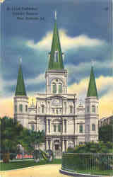 St. Louis Cathedral, Jackson Square New Orleans, LA Postcard Postcard