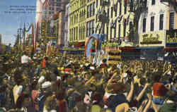 Mardi Gras Time On Canal Street Postcard