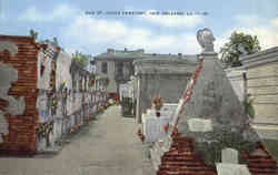 Old St. Louis Cemetery Postcard
