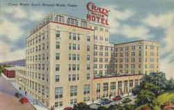 Crazy Water Hotel Mineral Wells, TX Postcard Postcard