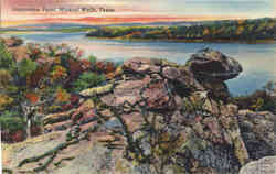 Inspiration Point Mineral Wells, TX Postcard Postcard