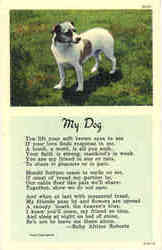 My Dog - Ruby Altizer Roberta Poem Dogs Postcard Postcard